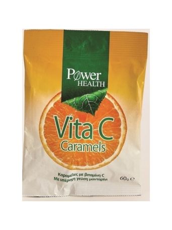 Power Health Vita C Καραμέλες χωρίς Γλουτένη Μανταρίνι 60gr