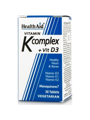 Health Aid Vitamin K Complex + Vit D3 30 κάψουλες