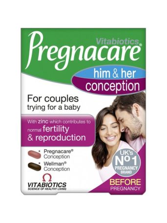 Vitabiotics Pregnacare His & Her Conception 60 tab