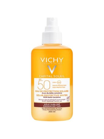 Vichy Capital Soleil Solar Protective Water with Beta Carotene SPF50+ 200ml