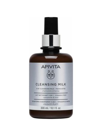 Apivita Γαλάκτωμα Καθαρισμού 3 σε 1 για Πρόσωπο & Μάτια με Χαμομήλι & Μέλι 300ml