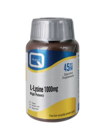 Quest L-Lysine 1000mg 45 ταμπλέτες