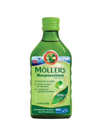 Moller's Cod Liver Oil 250ml Μήλο