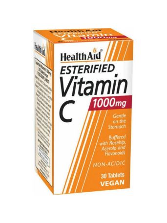 Health Aid Esterified Vitamin C Balanced & Non-Acidic 1000mg 30 ταμπλέτες