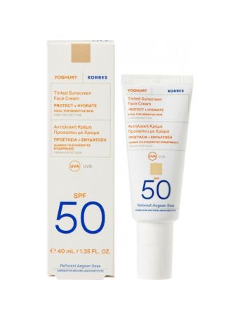 Korres Yoghurt Tinted Sunscreen SPF50 40ml