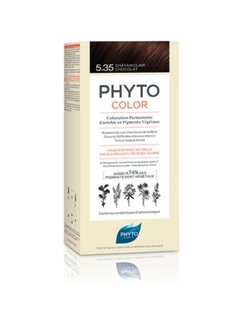 Phyto Phytocolor Μόνιμη Βαφή Μαλλιών Chatain, 5.35 Καστανό Ανοιχτό Σοκολατί 50ml