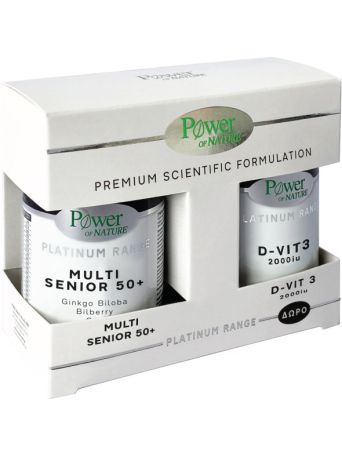 Power Of Nature Premium Scientific Formulation Platinum Range Multi Senior 50+ 30 κάψουλες & D-Vit3 2000IU 20 κάψουλες