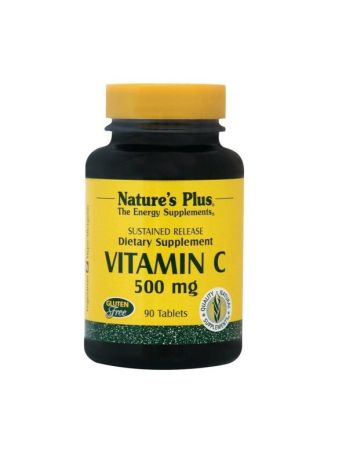 Nature's Plus Vitamin C 500mg w/ Rose Hips 90 ταμπλέτες