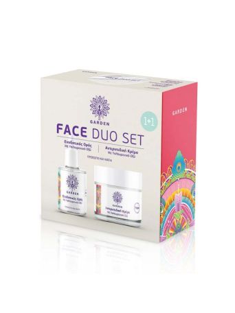 Garden Promo Face Duo Ενυδατικός Ορός με Υαλουρονικό Οξύ για Πρόσωπο +& Μάτια 30ml + Αντιρυτιδική Κρέμα με Υαλουρονικό Οξύ 50ml