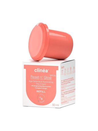 Clinea Reset n' Glow Refill Κρέμα Προσώπου Ημέρας με SPF20 για Αντιγήρανση & Λάμψη 50ml