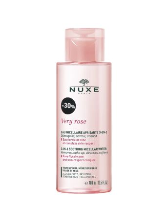 NUXE PROMO VERY ROSE 3-IN-1 SOOTHING MICELLAR WATER 400ML