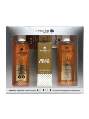 Messinian Spa Promo Royal Jelly & Helichrysum Shower Gel 300ml & Shampoo 300ml & Eau de Parfum 50ml