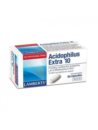 LAMBERTS ACIDOPHILUS EXTRA 10 MILK FREE 30CAPS