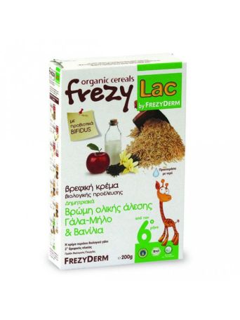 Frezyderm Frezylac Bio Cereal Βρώμη/Γάλα/Μήλο/Βανίλια 200g