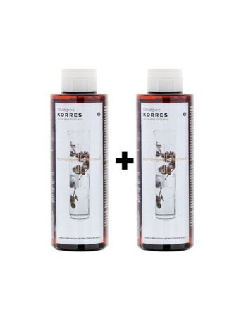 Korres Shampoo για κανονικά μαλλιά με Αλόη & Δίκταμο 1+1 2x250ml