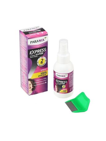 Paranix Express Spray + Comb Αντιφθειρικό Σπρέι Ταχείας Δράσης & Χτένα 95ml