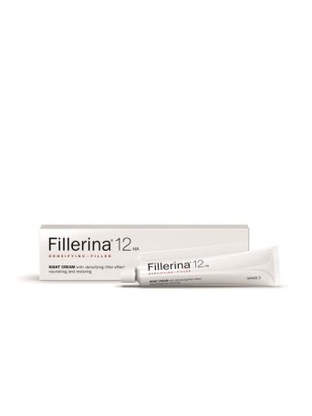 Fillerina 12HA Κρέμα Νυκτός διπλής εντατικής δράσης Αναπλήρωσης του δέρματος και Γεμίσματος των ρυτίδων - Βαθμός 5 (50 ml)
