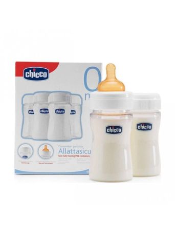 Chicco Μπουκάλια Διατήρησης Μητρικού Γάλακτος Sure Safe 0%BPA, 4τμχ