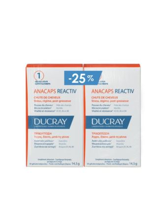 DUCRAY PROMO DUO ANACAPS REACTIV NF -25% 2*30 CAPS