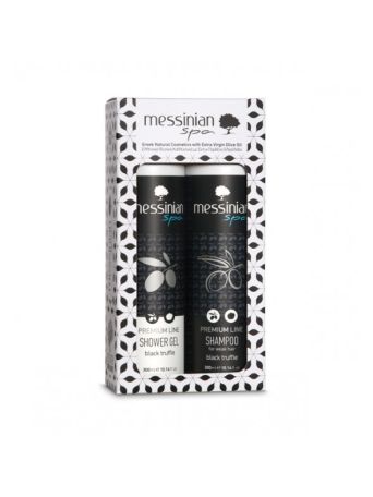 Messinian Spa Premium Line Shower Gel Black Truflle 300ml & Shampoo 300ml