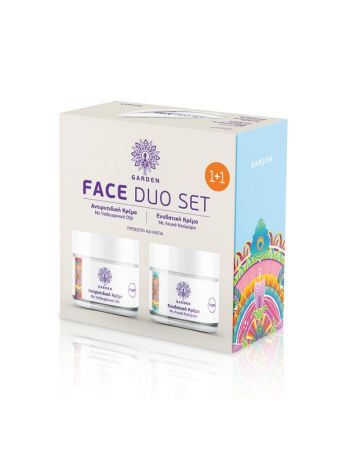 Garden Promo Face Duo Αντιρυτιδική Κρέμα για Πρόσωπο +& Μάτια 50ml + Ενυδατική Κρέμα με Λευκό Νούφαρο 50ml
