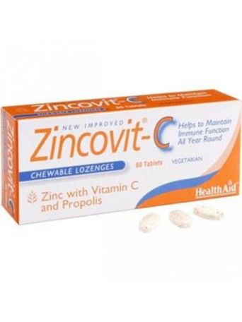 HEALTH AID ZINCOVIT C 60TABS BLISTER
