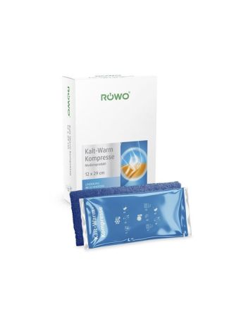 Rowo Κομπρέσες Κρυοθεραπείας / Θερμοθεραπείας με Velcro & Ελαστική Ταινία Στερέωσης 12x29cm 1τμχ