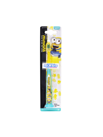 INOPLUS MINIONS TOOTHBRUSH WITH TRAVEL CAP