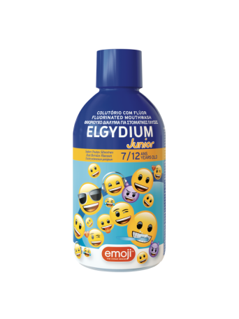 ELGYDIUM Junior Emoji - Φθοριούχο στοματικό διάλυμα για παιδιά 500ml