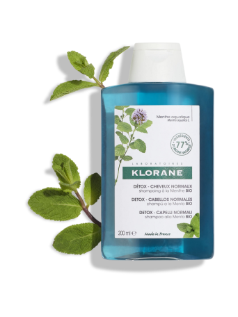 Klorane Bio Detox Mint Σαμπουάν για Αναδόμηση/Θρέψη για Όλους τους Τύπους Μαλλιών 200ml