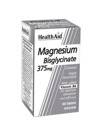 Health Aid Magnesium Bisglycinate 375mg 60 ταμπλέτες