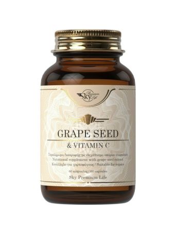 Sky Premium Life Grape Seed & Vitamin C 60 κάψουλες