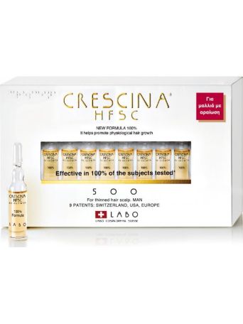 Labo Crescina HFSC 100% 500 Man 20 αμπούλες