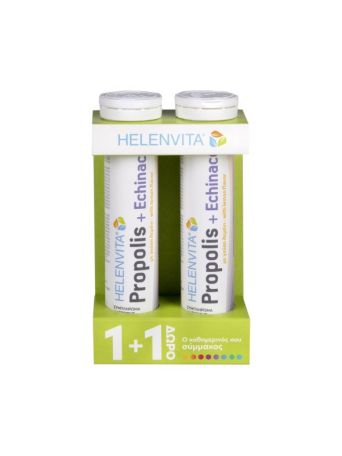 Helenvita Propolis & Echinacea Συμπλήρωμα για την Ενίσχυση του Ανοσοποιητικού 40 αναβράζοντα δισκία Λεμόνι
