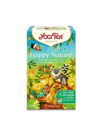 Yogi Tea Μείγμα Βοτάνων Happy Nature 17 Φακελάκια 32.3gr