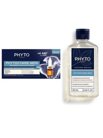 Phyto PROMO PACK Phytocyane Αγωγή Κατά Της Έντονης Τριχόπτωσης Για Άνδρες 12x3,5ml & Σαμπουάν Τριχόπτωσης 100ml