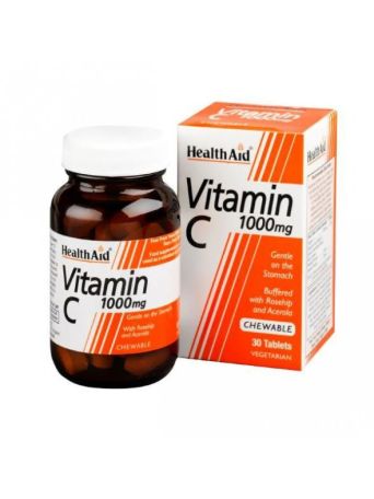 HealthAid Vitamin C Μασώμενη 1000mg 30tabs