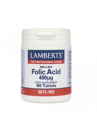Lamberts Folic Acid 400 mg 100tabs