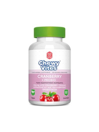 CHEWY VITES ADULTS CRANBERRY+PROBIO  60 ΤΕΜ