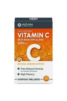 Agan Vitamin C with Rose Hips & Zinc 1000mg 30 ταμπλέτες