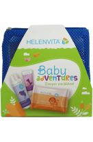 Helenvita Promo Baby Adventures Μπλε Baby All Over Cleanser 100ml & Baby Nappy Rash Cream 20ml & Baby Wipes 20 τμχ & Νεσεσέρ 23τμχ