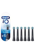 Oral-B iO Ultimate Clean Ανταλλακτικές Κεφαλές για Ηλεκτρική Οδοντόβουρτσα Black Black 6τμχ