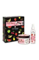 MESSINIAN SPA BEAUTY BOX  STRAWBERRY MADNESS Hair & Body mist Φράουλα - Γιαούρτι 100ml & Body Yogurt Φράουλα - Γιαούρτι 250ml 