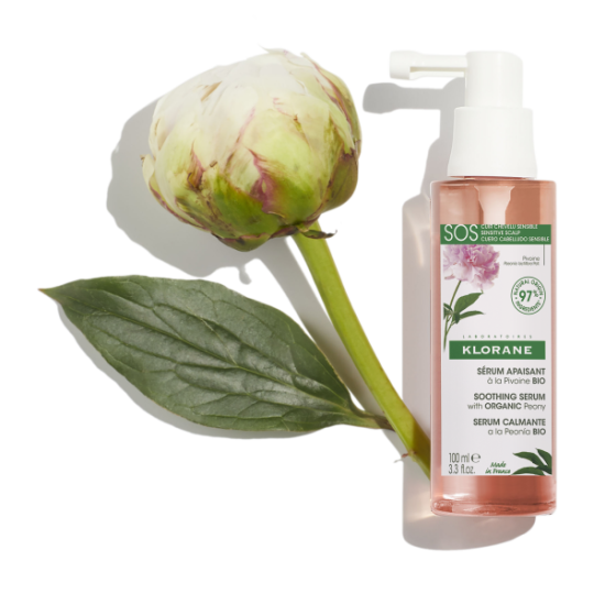 Klorane Soothing & Anti-Irritating SOS Serum Ενδυνάμωσης για Όλους τους Τύπους Μαλλιών Peony 100ml