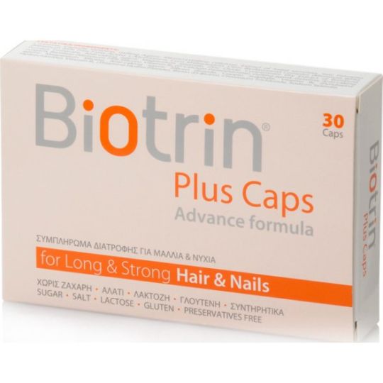 BIOTRIN PLUS CAPS ADVANCE FORMULA FOR LONG + STRONG HAIR + NAIL 30CAPS