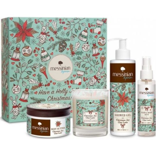Messinian Spa Have A Holly Jolly Christmas! Chai Latte Gift Box