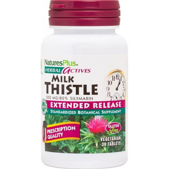 Nature's Plus Milk Thistle Extended Release 500mg 30 ταμπλέτες