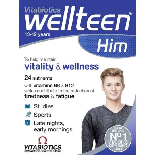 Vitabiotics Wellteen Him 30 ταμπλέτες - Πολυβιταμίνες Για Έφηβους 13-19 ετών
