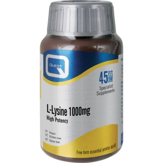 Quest L-Lysine 1000mg 45 ταμπλέτες