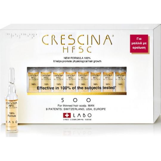 Labo Crescina HFSC 100% 500 Man 20 αμπούλες